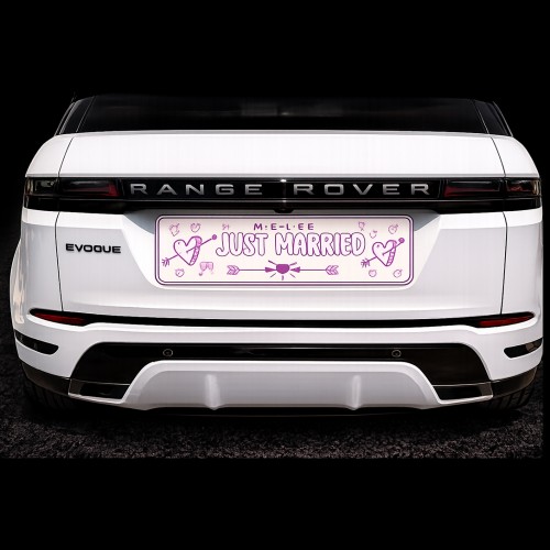 Just Married Plate